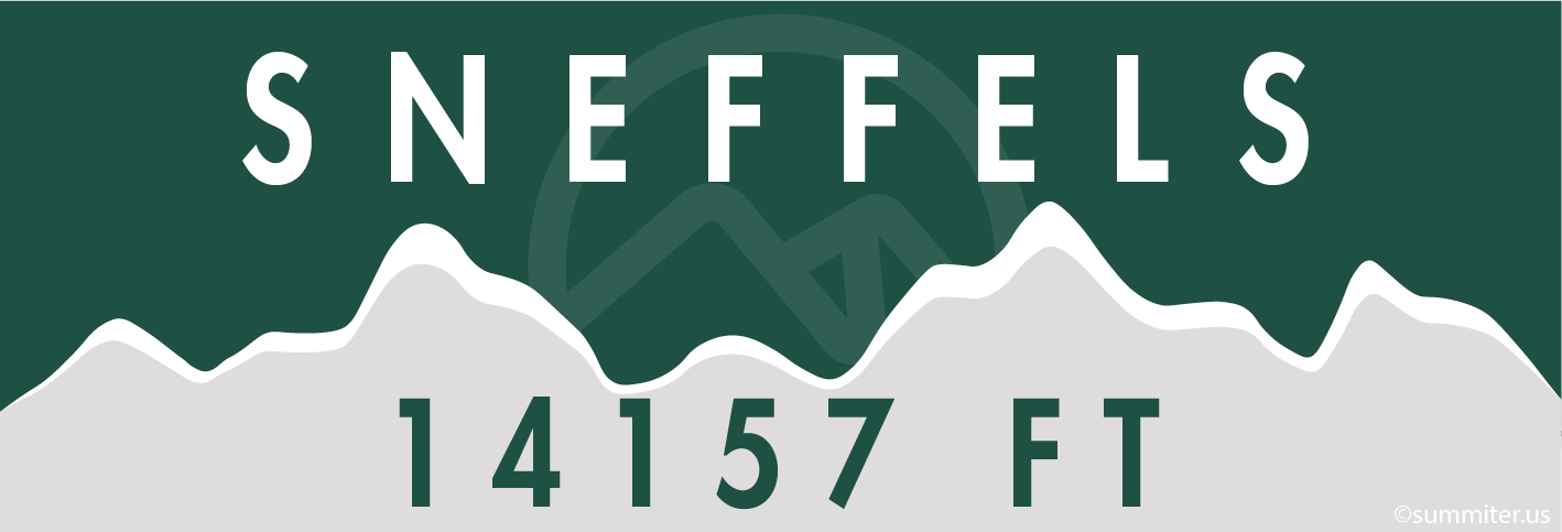Mount Sneffels Mountain Banner keepsake