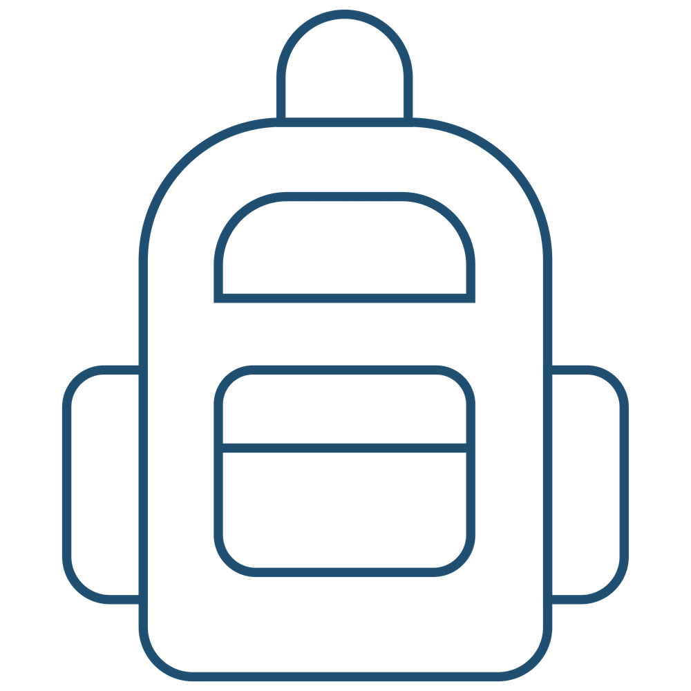 Backpack Icon to symbolize Summiter flags being compact and lightweight solution