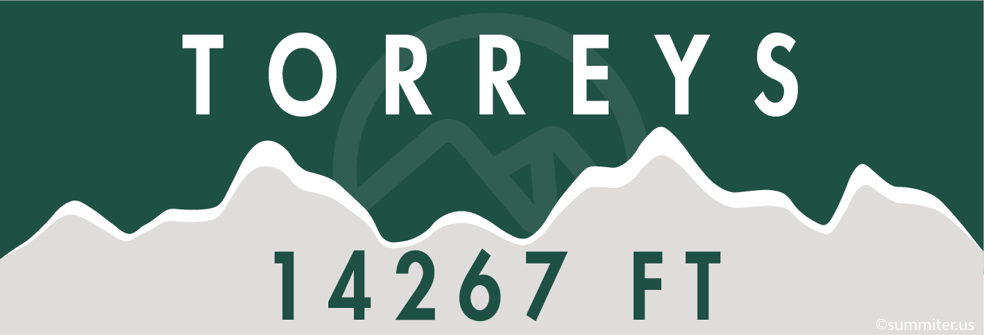 Torreys Peak weather proof peak top mountain flag