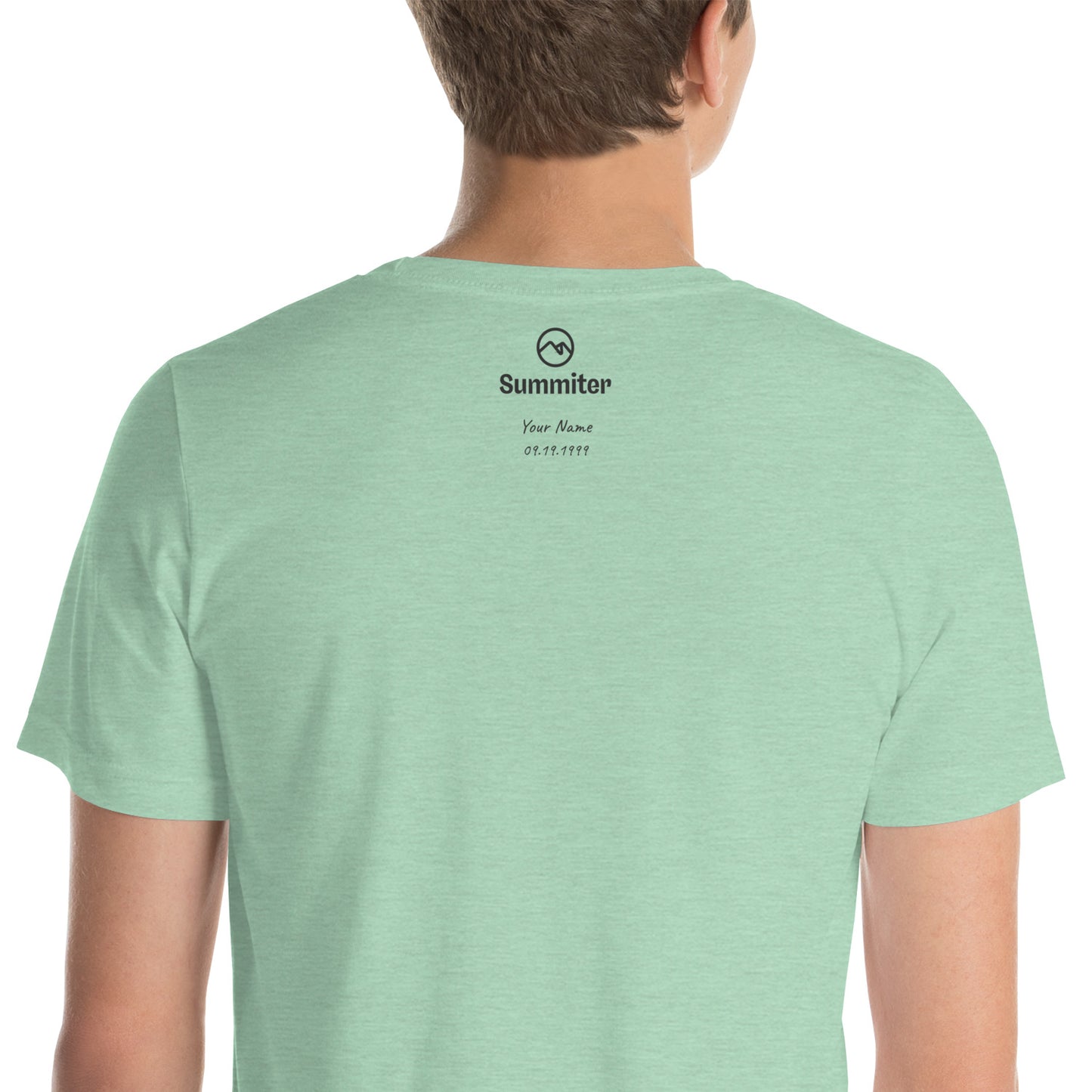 Custom Mountain Peak Summit Benchmark T-Shirt