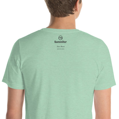 Custom Mountain Peak Summit Benchmark T-Shirt
